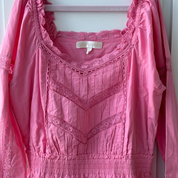 Loveshackfancy Pink Mini Dress. Size P. NEW - Picture 8 of 15